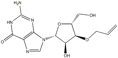 3'-O-Allylguanosine Struktur