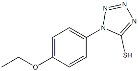 1-(4-乙氧基苯基)-5-巯基-四氮唑,,结构式