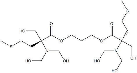 1,3-双(三羟甲基甲氨酸)丙烷, , 结构式