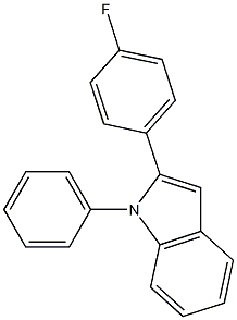  2-(4-氟苯基)1-苯基吲哚