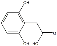2,6-dihydroxyphenylacetic acid Struktur