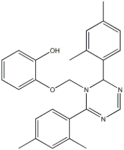 2-[4,6-二(2,4-二甲苯基)-S-三嗪]-5-甲氧基苯酚, , 结构式