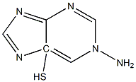 1-amino-5-mercaptopurine Structure