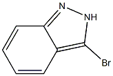 3-ブロモ-2H-インダゾール 化学構造式