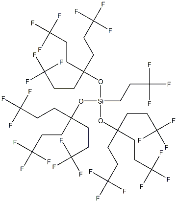 Decatrifluoropropyltrimethoxysilane 化学構造式