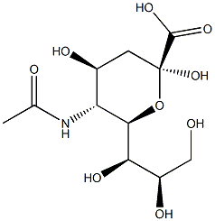 N-乙酰-L-神经氨酸, , 结构式