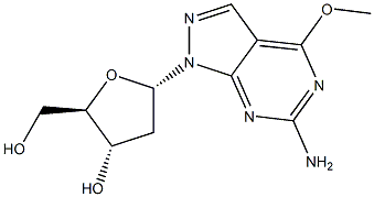 6-Amino-4-methoxy-1-(2-deoxy-alpha-D-ribofuranosyl)-1H-pyrazolo[3,4-d]pyrimidine|