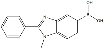 1-methyl-2-phenyl-1H-benzo[d]imidazol-5-ylboronic acid 结构式