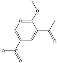 1-(2-Methoxy-5-nitro-pyridin-3-yl)-ethanone Struktur