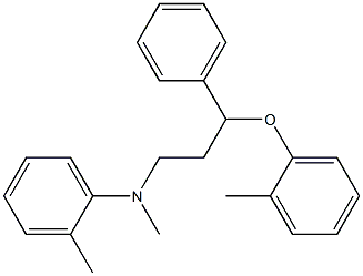 N-甲基-N-(3-苯基-3-(邻甲苯氧基)丙基)邻甲苯胺, , 结构式