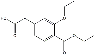 4-乙氧羰基-3-乙氧基苯乙酸 标准品 结构式