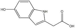 5-羟基吲哚乙酸 标准品 结构式
