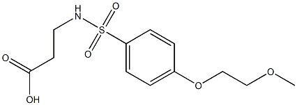 3-[4-(2-METHOXYETHOXY)BENZENESULFONAMIDO]PROPANOIC ACID