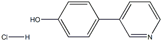 4-(pyridin-3-yl)phenol hydrochloride, 2138570-92-8, 结构式