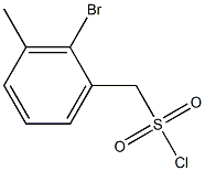 (2-bromo-3-methylphenyl)methanesulfonyl chloride Struktur