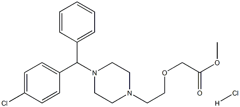 Cetirizine Methyl Ester HCl, , 结构式
