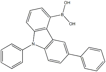 (6,9-diphenyl-9H-carbazol-4-yl)boronic acid Structure