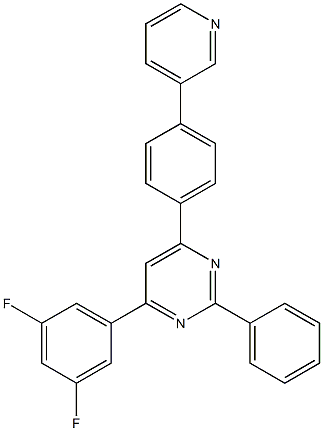  2-苯基-4-(3,5-二氟基苯)-6-(4-(3-吡啶基)苯基)嘧啶