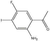 1-(2-Amino-5-fluoro-4-iodo-phenyl)-ethanone Struktur
