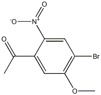 1-(4-Bromo-5-methoxy-2-nitro-phenyl)-ethanone Struktur