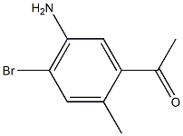 1-(5-Amino-4-bromo-2-methyl-phenyl)-ethanone Struktur
