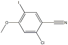 2-Chloro-5-iodo-4-methoxy-benzonitrile 结构式