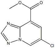 6-Chloro-[1,2,4]triazolo[1,5-a]pyridine-8-carboxylic acid methyl ester Struktur