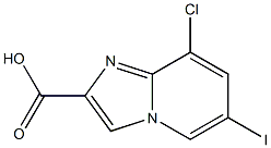8-Chloro-6-iodo-imidazo[1,2-a]pyridine-2-carboxylic acid Struktur