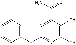 2-benzyl-5,6-dihydroxypyrimidine-4-carboxamide Structure