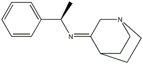 (R,Z)-N-(1-phenylethyl)quinuclidin-3-imine Structure