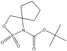 tert-butyl 3-oxa-2-thia-1-azaspiro[4.4]nonane-1-carboxylate 2,2-dioxide Structure