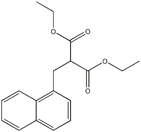 Diethyl (1-Naphthylmethyl)malonate Structure