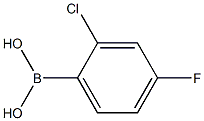 2-CHLORO-4-FLUORO PHENYL BORONIC ACID Struktur