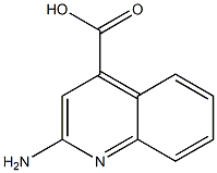 2-氨基-喹啉-4-羧酸 结构式