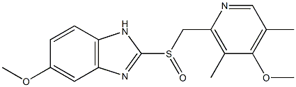 Omeprazole Impurity (2-[[(5-hydroxy-1H-benzimidazol-2-yl)sulfinyl]methyl]-3,5-dimethy-l-4(1H)-pyridone)
