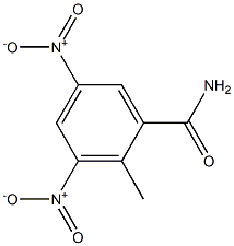 3,5-二硝基邻甲基苯甲酰胺,,结构式