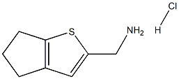 {4H,5H,6H-环戊二烯并[B]噻吩-2-基}甲胺盐酸 结构式