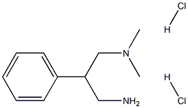 (3-amino-2-phenylpropyl)dimethylamine dihydrochloride Struktur