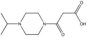 3-(4-异丙基哌嗪-1-基)-3-氧丙酸 结构式