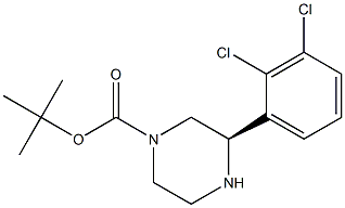 (R)-3-(2,3-DICHLORO-PHENYL)-PIPERAZINE-1-CARBOXYLIC ACID TERT-BUTYL ESTER Structure