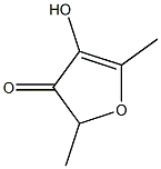 4-Hydroxy-2,5-dimethyl-3(2H)furanone 化学構造式