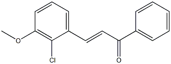 2-Chloro-3MethoxyChalcone,,结构式