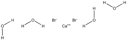 Calcium bromide tetrahydrate Structure