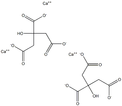 Calcium citrate Struktur