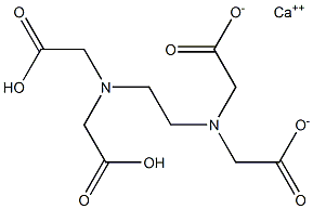 Calcium dihydrogen EDTA Struktur