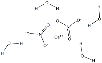 Calcium nitrate tetrahydrate Struktur