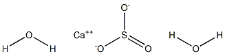 Calcium sulfite dihydrate 化学構造式