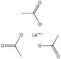 Lanthanum(III) acetate Struktur