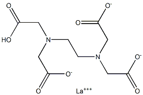 Lanthanum(III) hydrogen EDTA Struktur