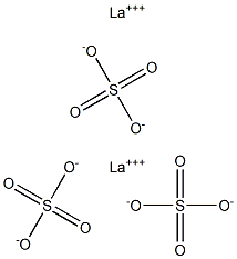 Lanthanum(III) sulfate Struktur